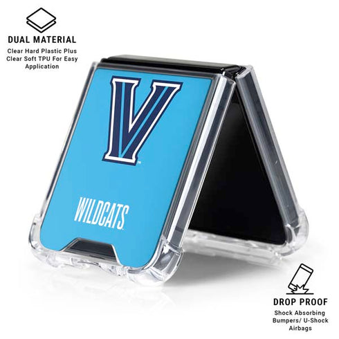 Villanova University Wildcats V Large Galaxy Z Flip6 Clear Case